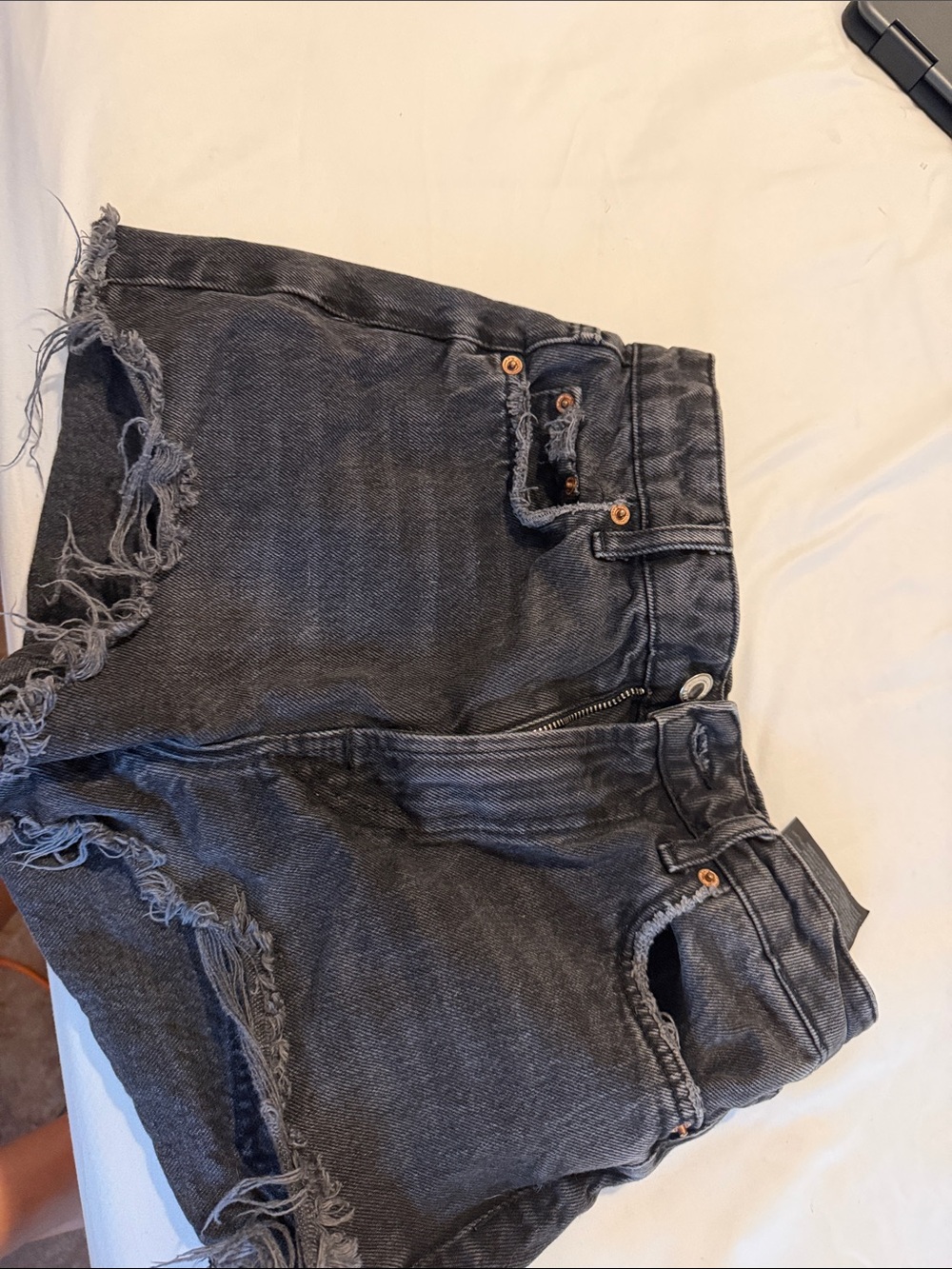 Women’s Black Denim high rise Shorts